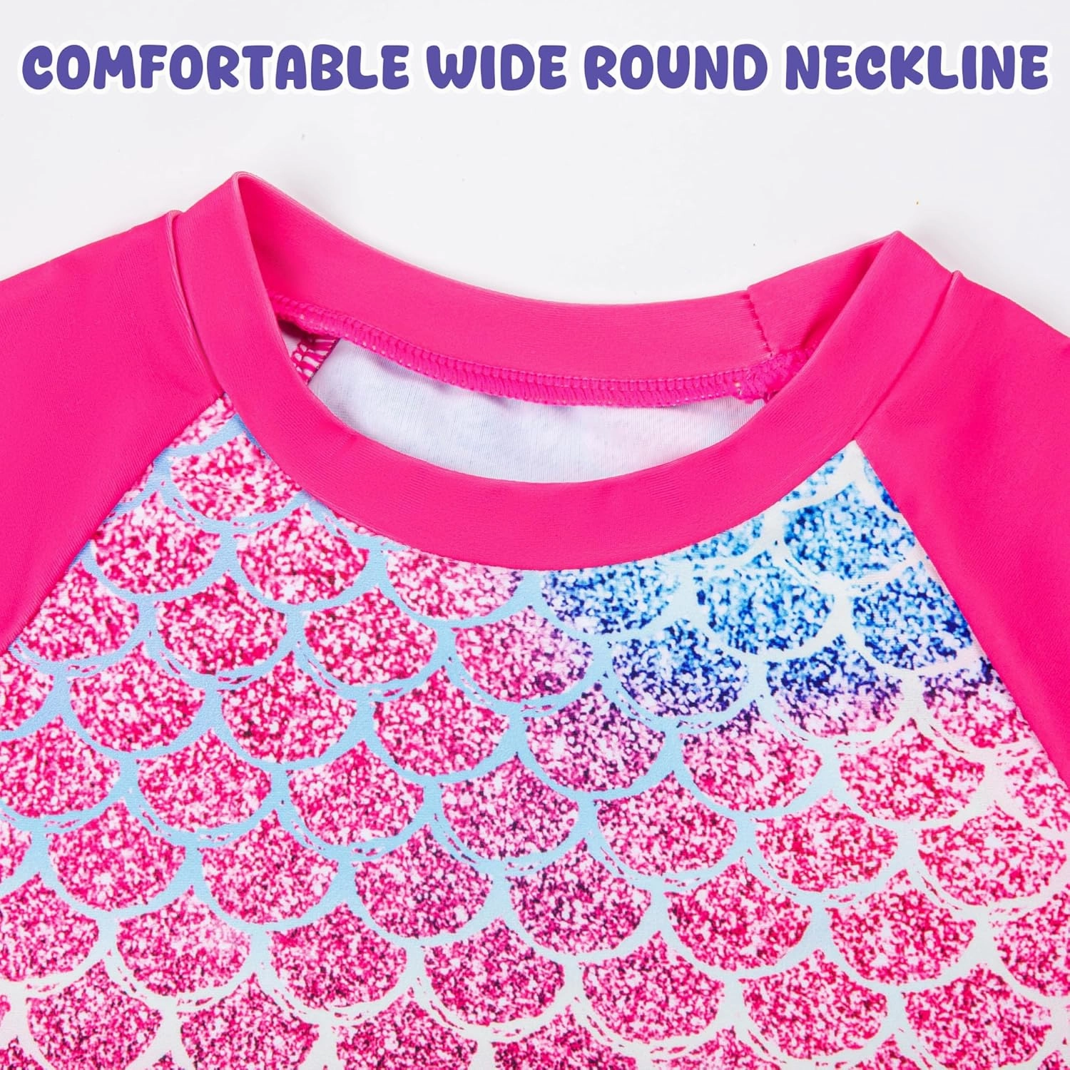 3 Pcs Girls Long Sleeve Swimsuit Rash Guard Swimsuit Quick Dry Tankini Bathing Suits Girls' Swimwear 4-8 Years