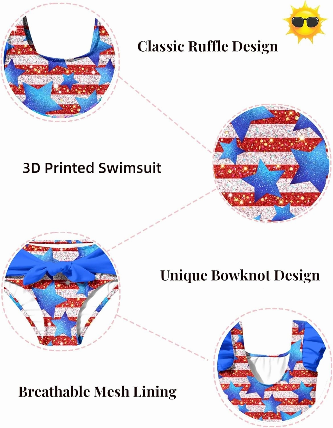 8-12T Girls 2-Piece Bathing Suit Marbling Print Summer Ruffle Swimsuit Tankini Sets Beach Sport Kids Swimsuit