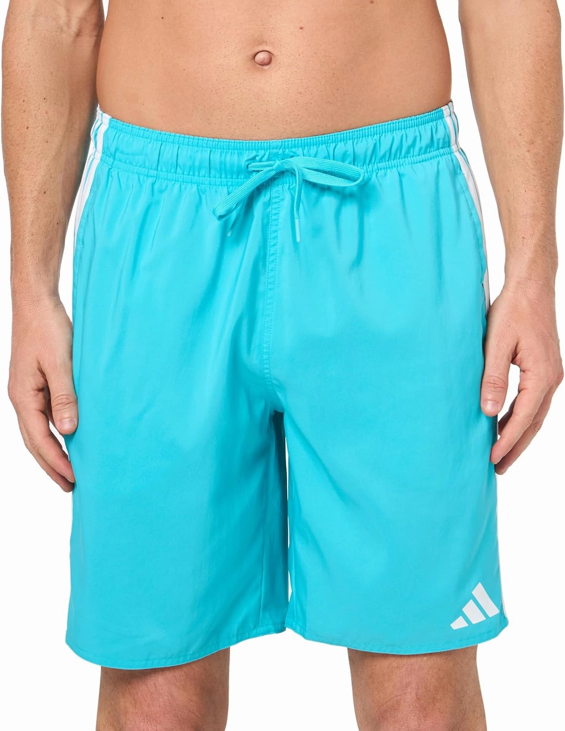 adidas Men's 3-Stripes 8-Inch Swim Shorts