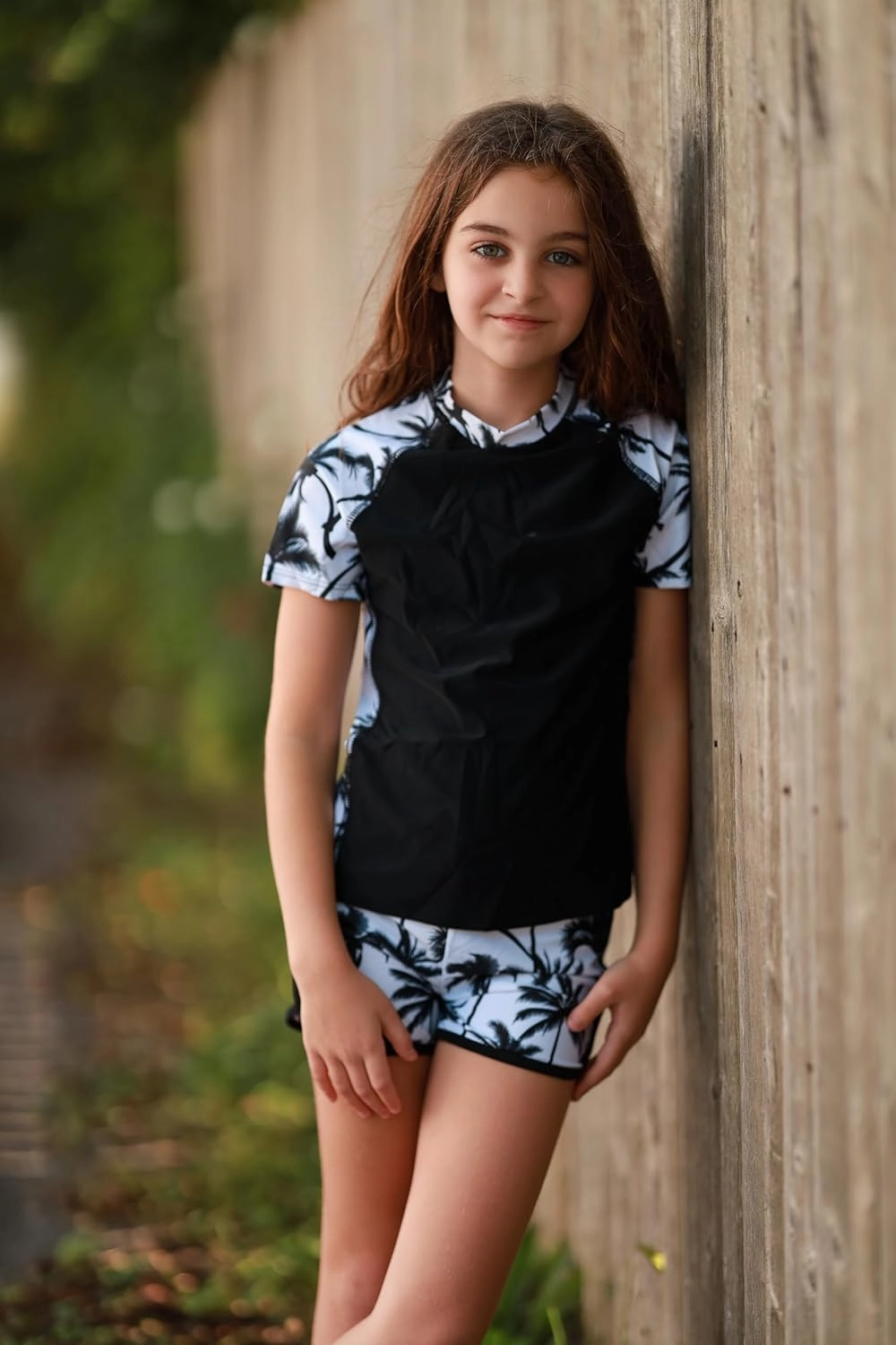 ADUKIDE Girls Rash Guard Swimsuit 2-Piece Bathing Suit UPF 50  Summer Beach Swimwear Size 7-14T