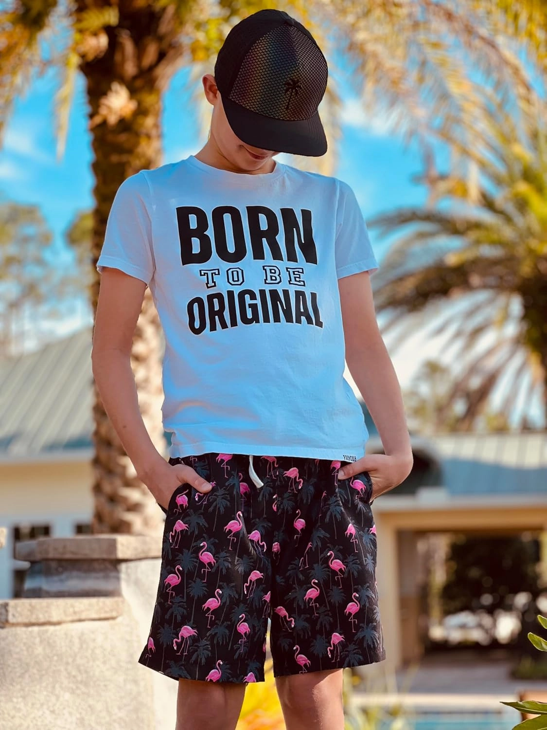 Ahegao Boys Swim Trunks with Compression Liner Big Kids Bathing Suit Quick Dry Board Shorts for 6-20 Years