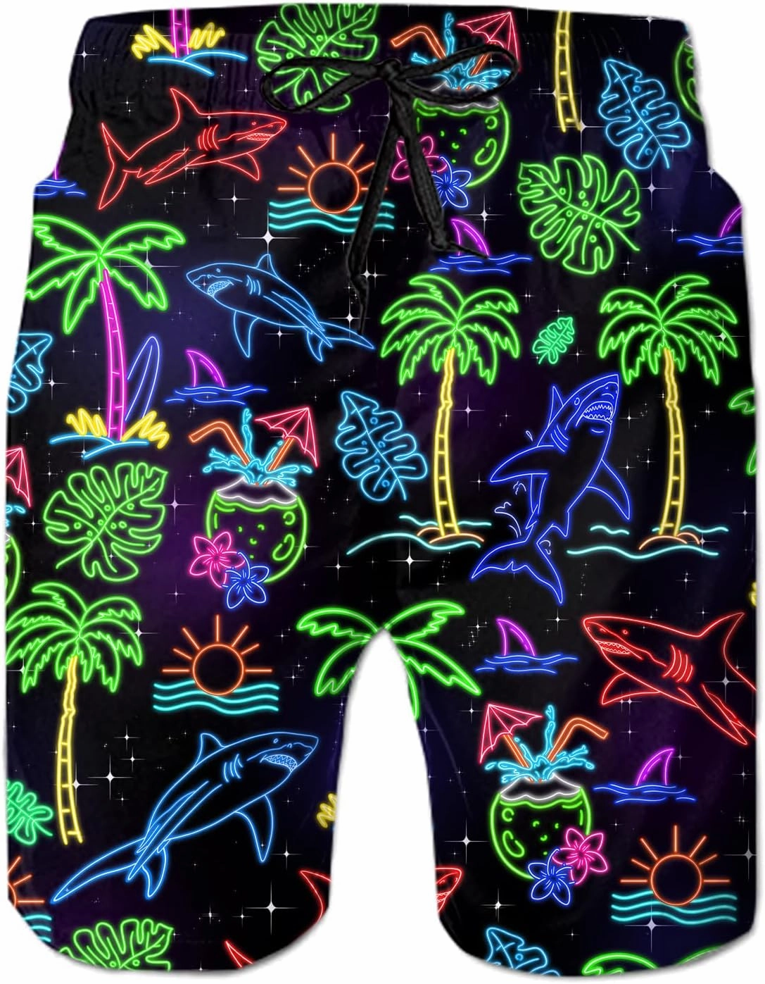 Ahegao Men's Swim Trunks Quick Dry 3D Printed Beach Board Shorts with Pockets Cool Mesh Lining Bathing Suits