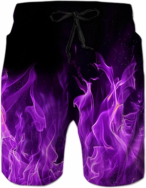 Ahegao Men's Swim Trunks Quick Dry 3D Printed Beach Board Shorts with Pockets Cool Mesh Lining Bathing Suits