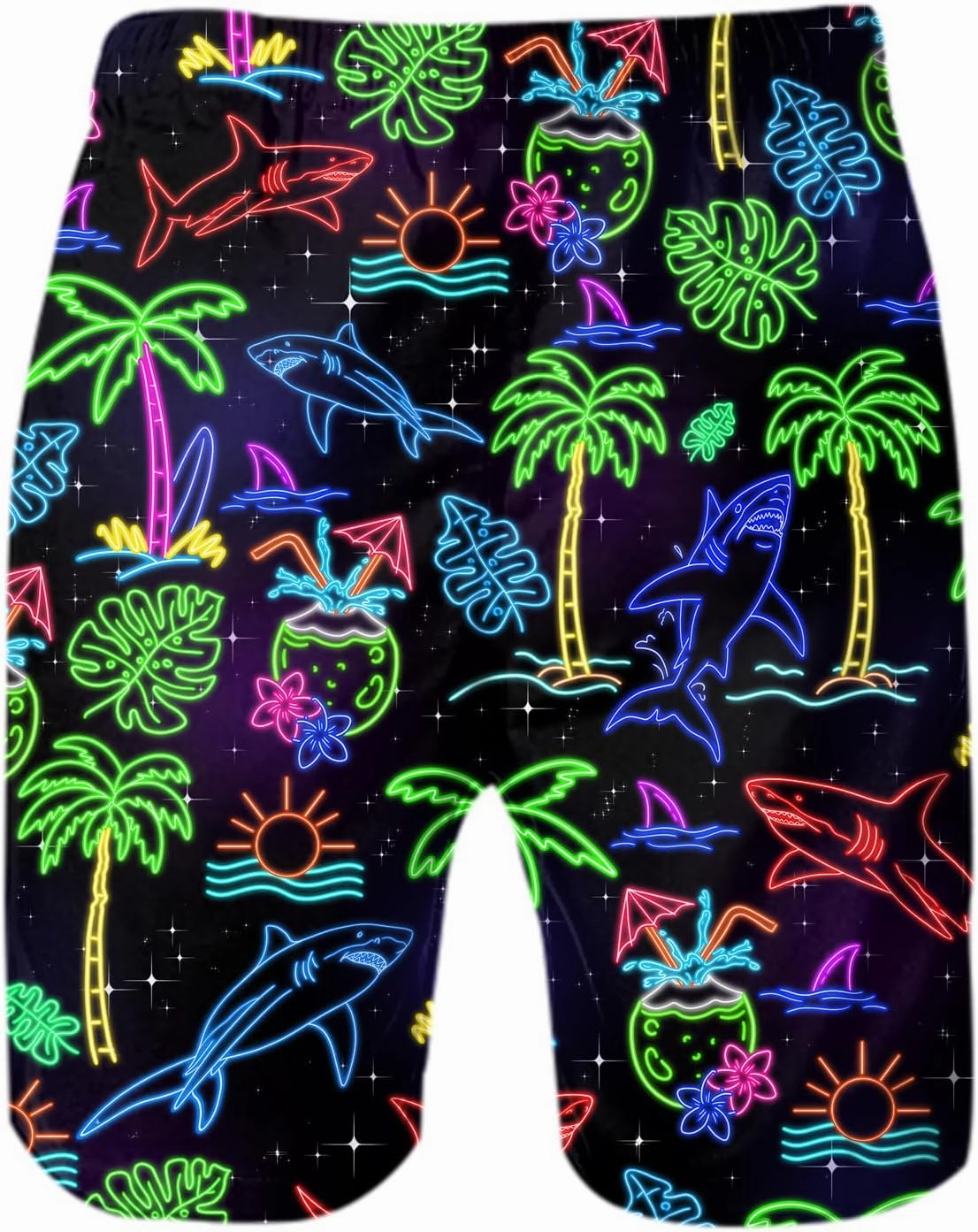 Ahegao Men's Swim Trunks Quick Dry 3D Printed Beach Board Shorts with Pockets Cool Mesh Lining Bathing Suits