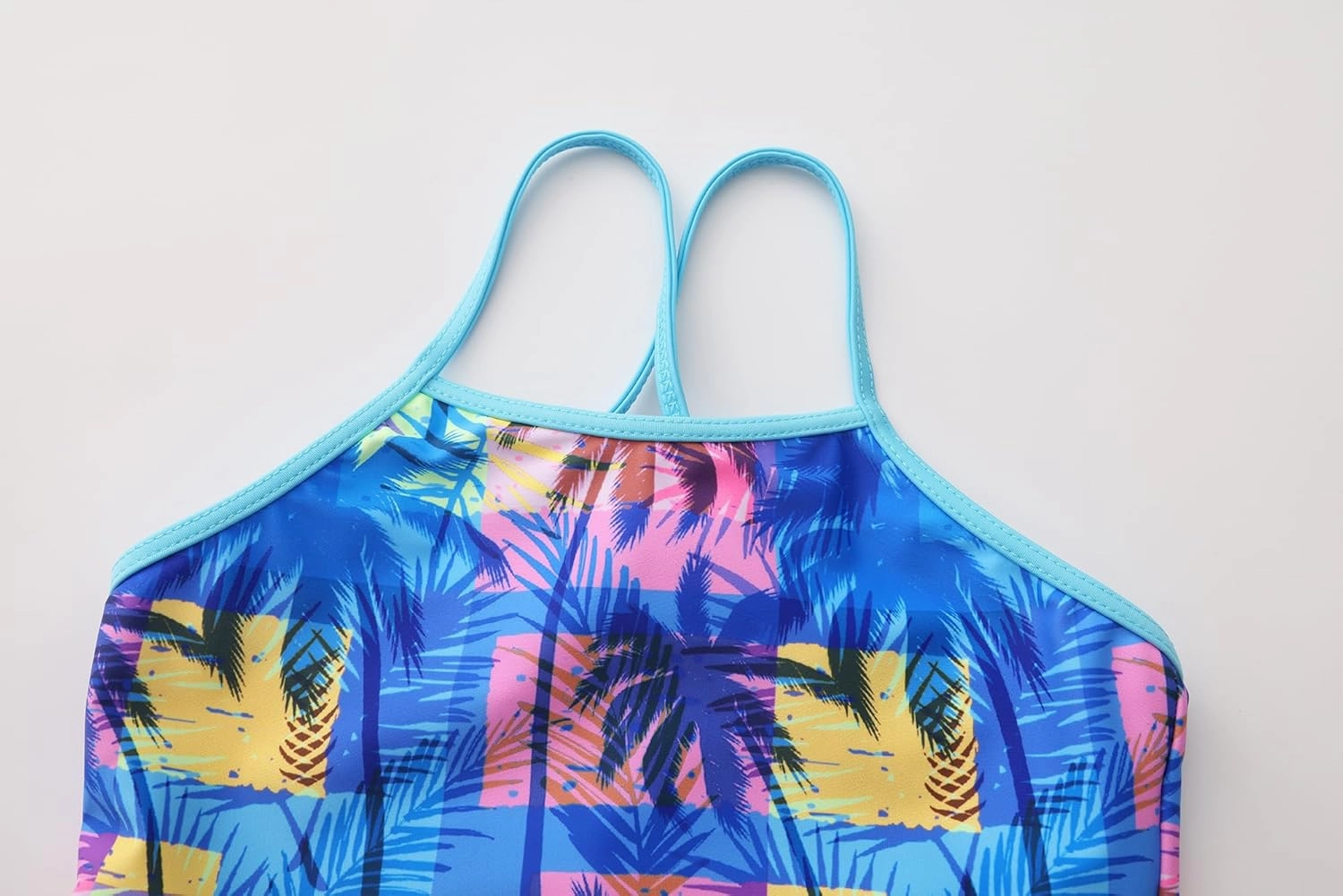 Akokvlar Girls Two Piece Bathing Suit Swimsuit Tankini Swimwear with Boyshort