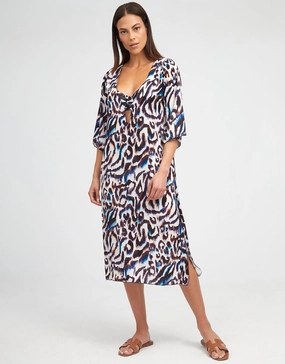Alika Beach Dress - Animal