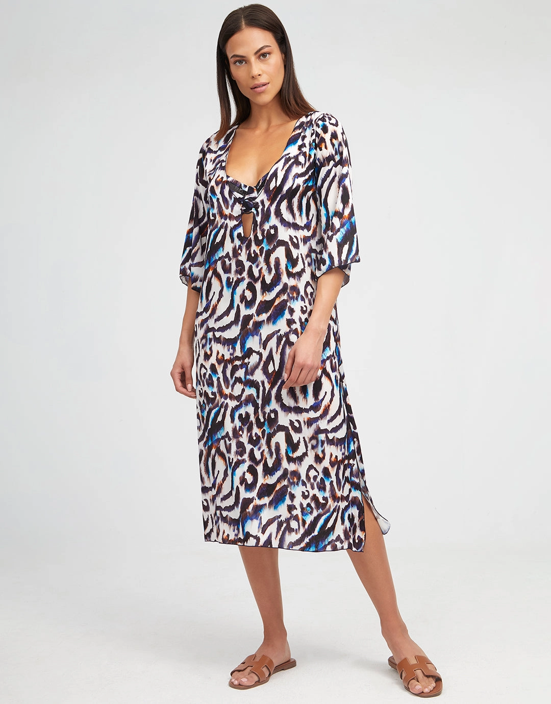 Alika Beach Dress - Animal