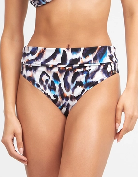 Alika Fold Band Bikini Pant - Animal