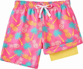 ALISISTER Boys Swim Trunks Compression Liner Swim Shorts Bathing Suit with Boxer Brief Quick Dry Swimwear 7-20T