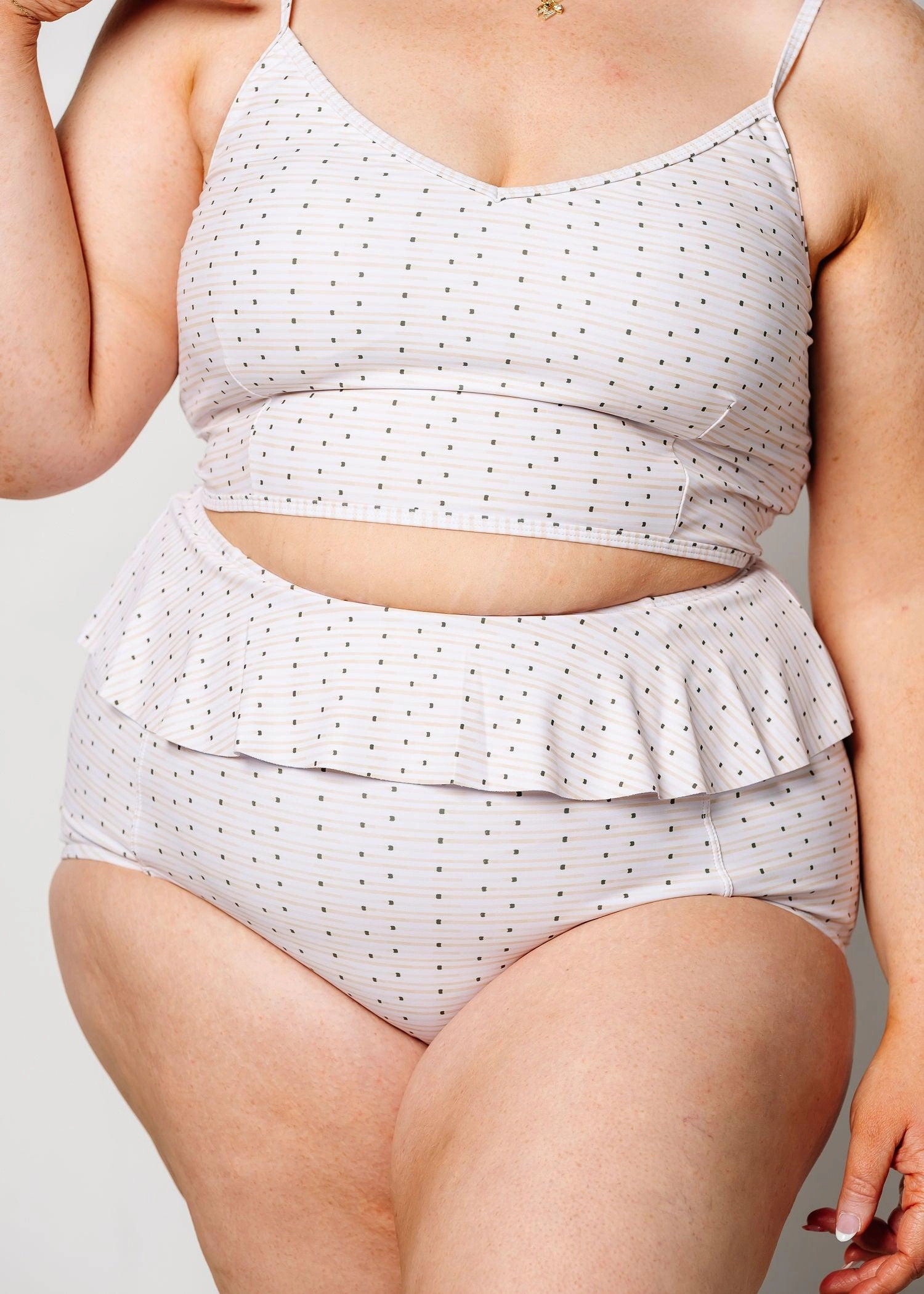 All Neutral | Peplum Bottoms