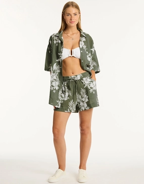 Aloha Beach Shirt - Khaki