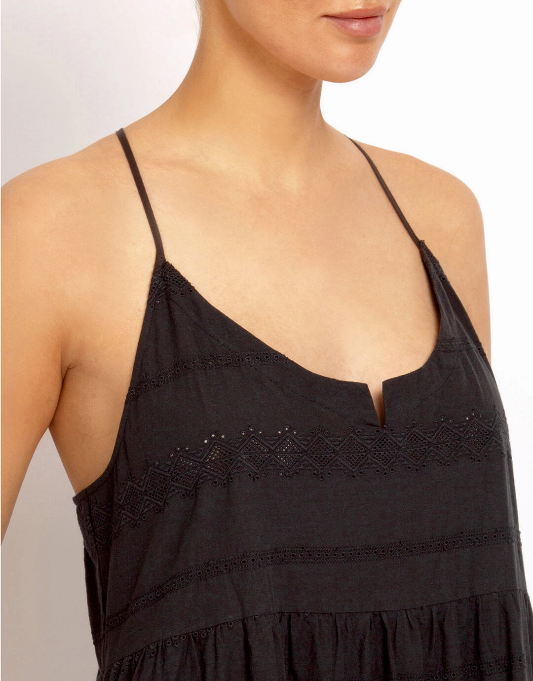 Amalfi Scoop Neck Dress - Black