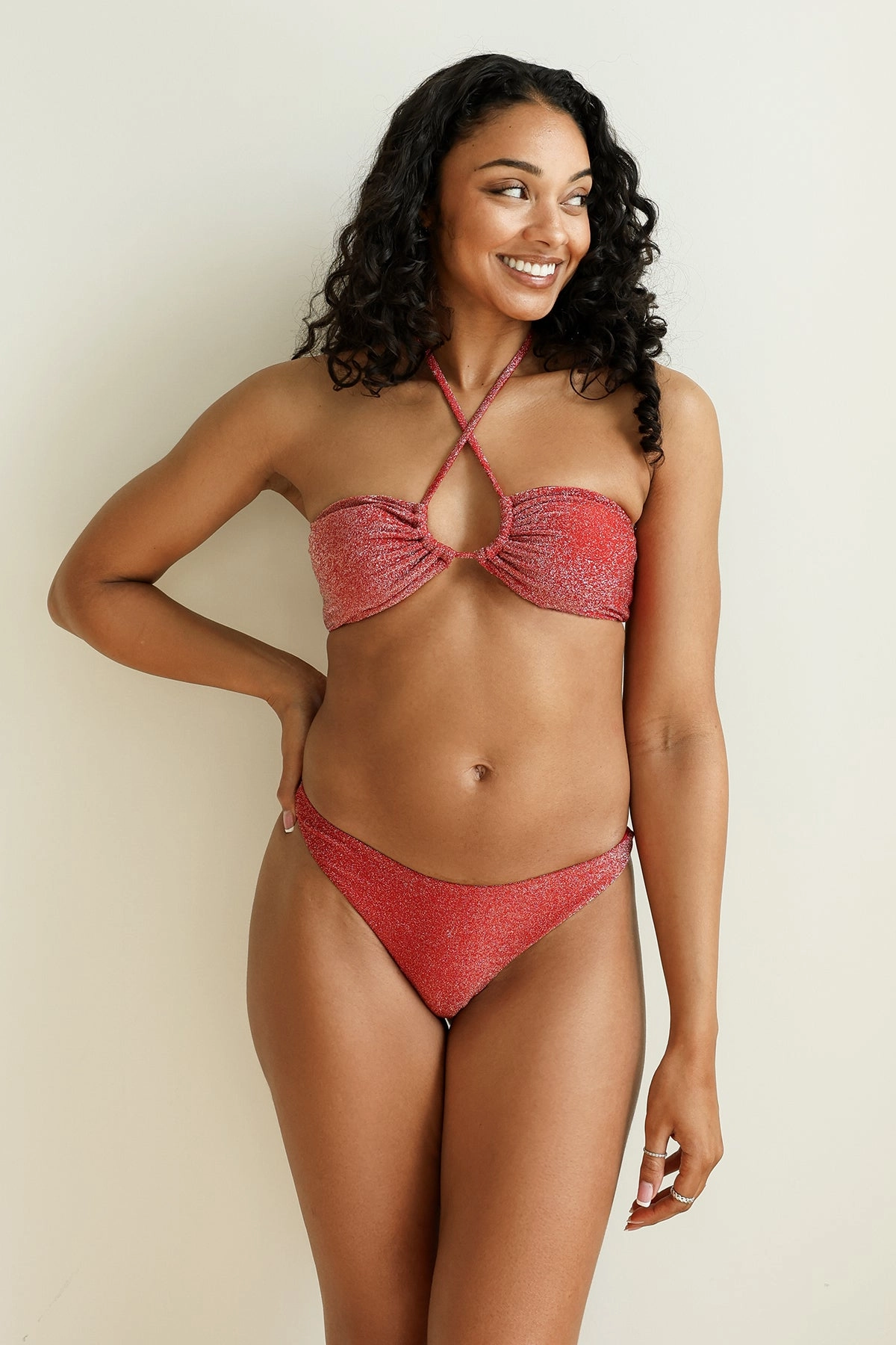 Amalfi String Tie Bandeau Bikini Top