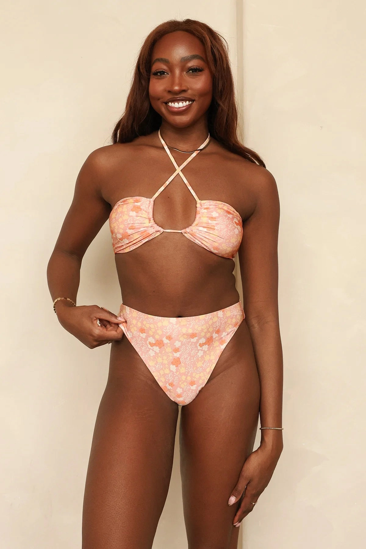 Amalfi String Tie Bandeau Bikini Top