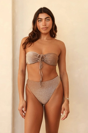 Amalfi String Tie Bandeau Bikini Top