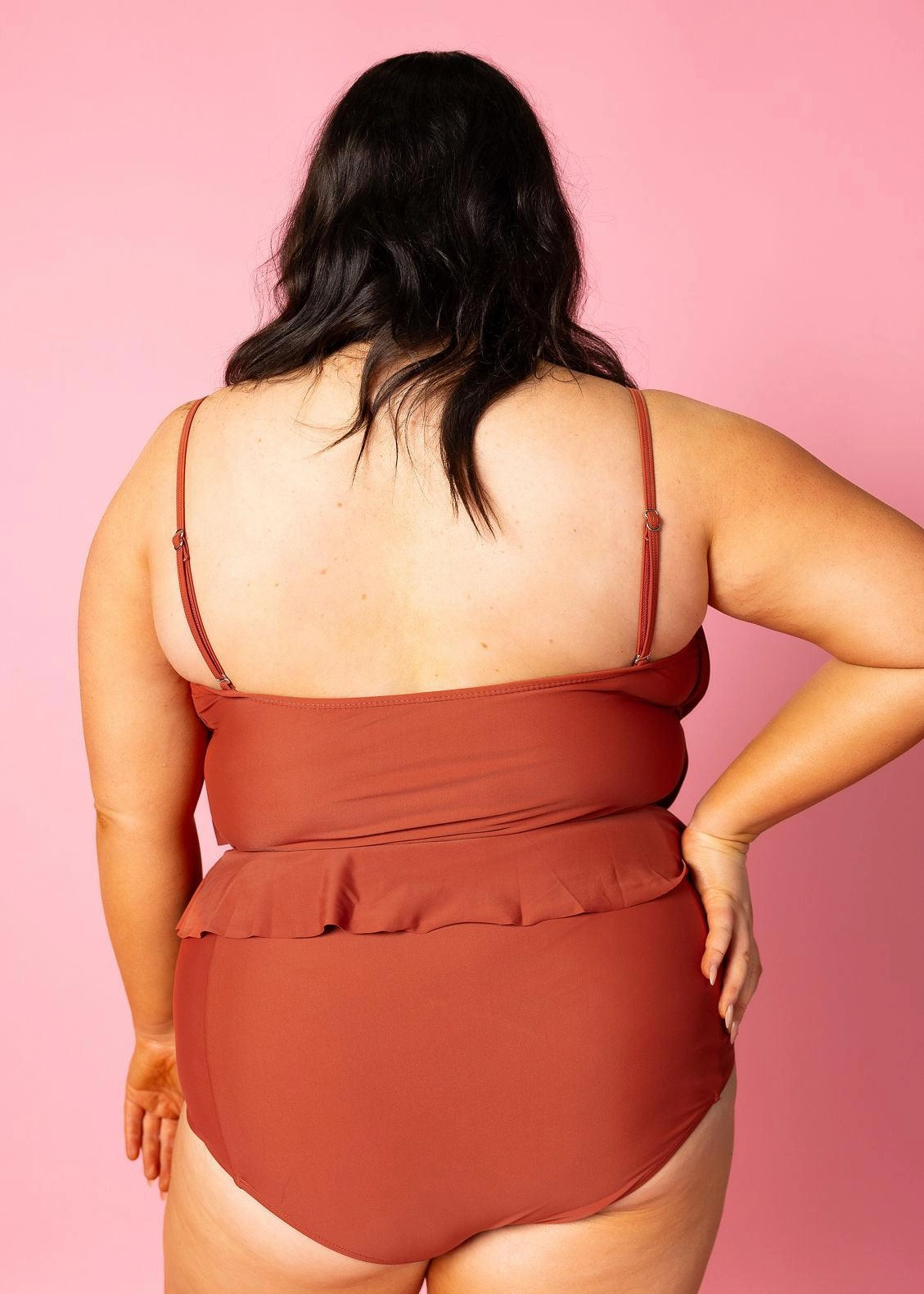 Amber Brown | Oversized Ruffle Top