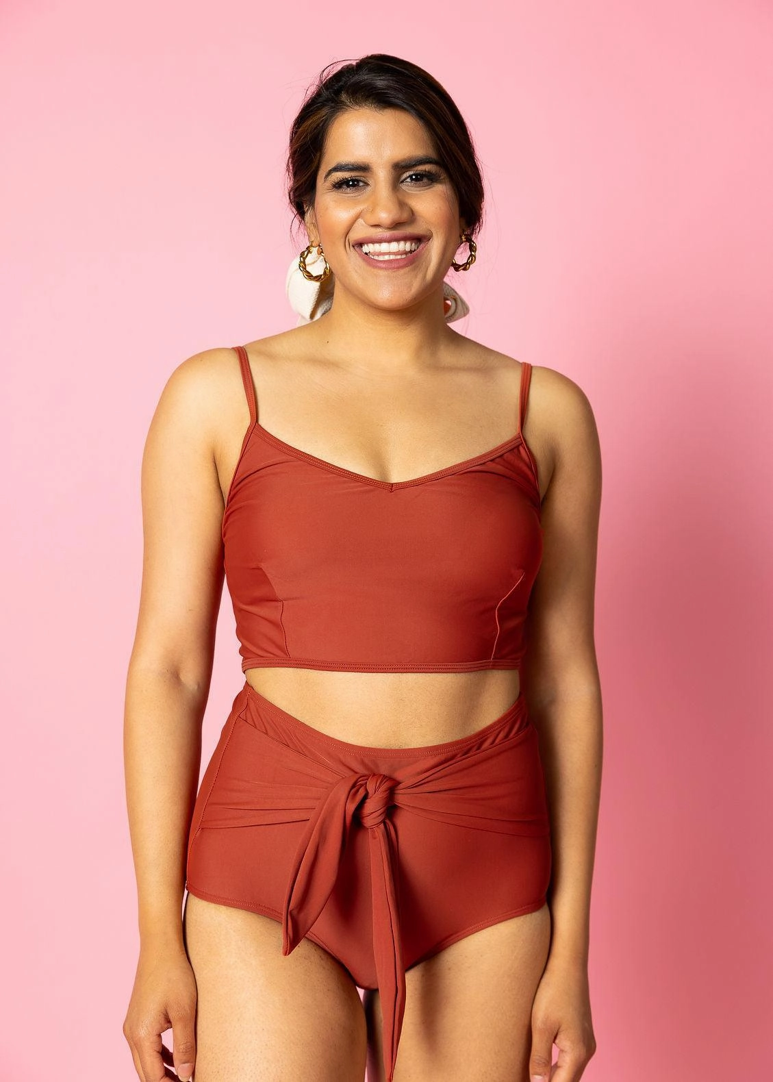 Amber Brown | V'D Crop Top