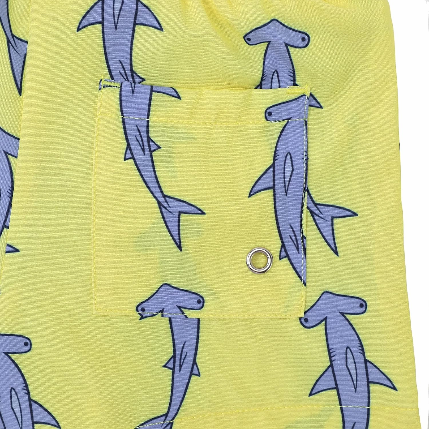 American Trends Boys Swim Trunks Toddler Swim Shorts Bathing Suit Kids Swimsuit Youth Swimwear