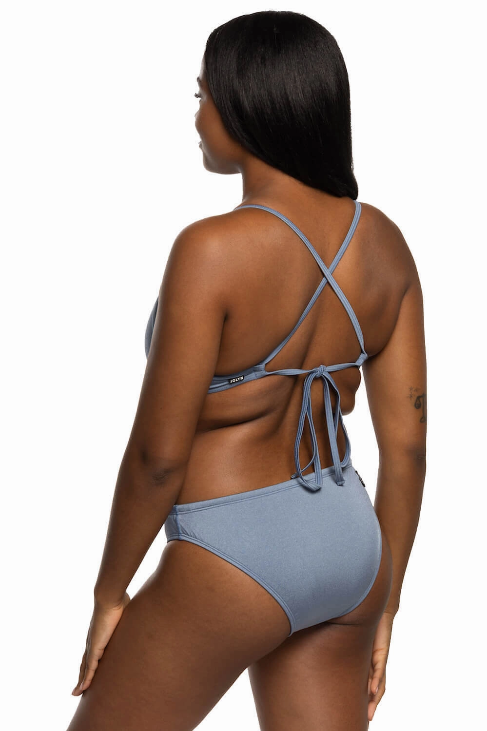 Andy Bikini Bottom - Silver Blue Shimmer
