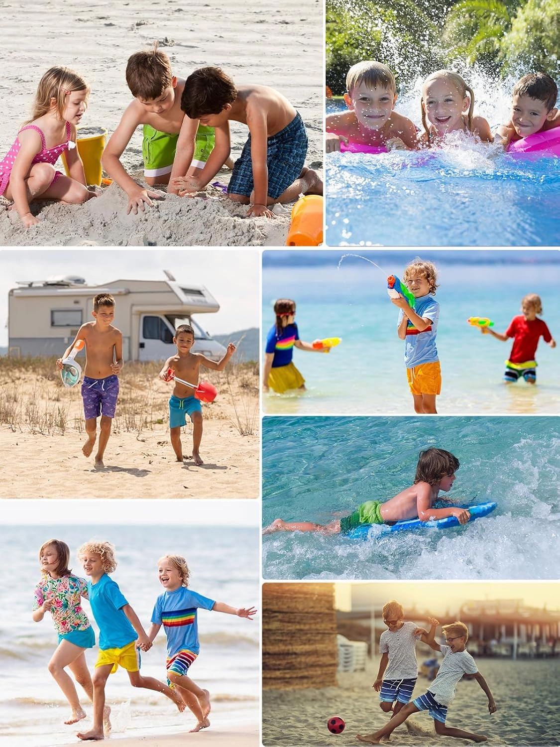 Angel season Boys Swim Trunks Drawstring Quick Dry Beach Board Shorts Mesh Lining Lightweight Seaside Bathing Suit 7-14
