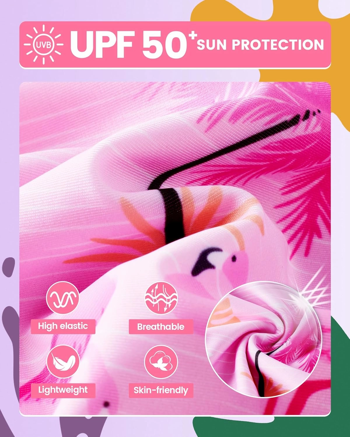 Angel season Girls One Piece Swimsuits Teens Bathing Suit Straps Kids Cute Swimwear with UPF 50  Daisy Halter Size 7-14