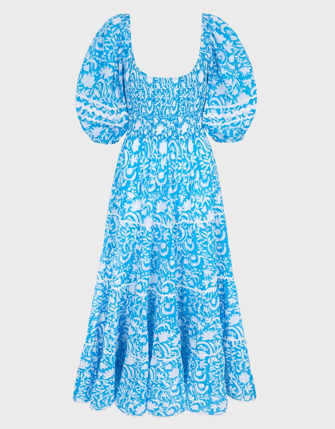 Angelina Dress - Aqua Begonia