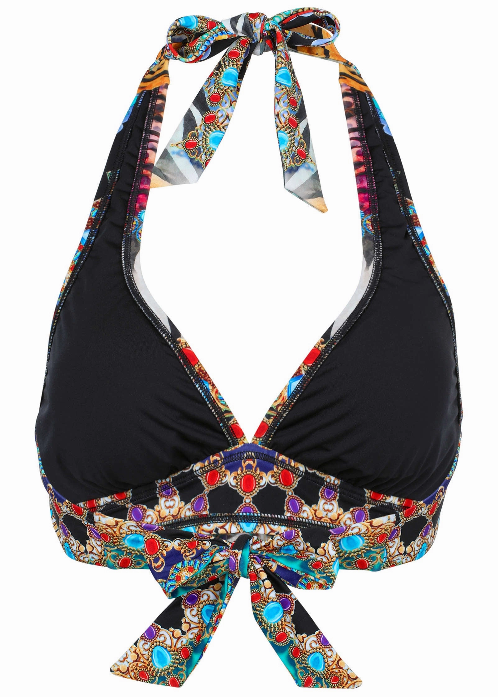 Anguilla Halter Top - Mirrored Jungle