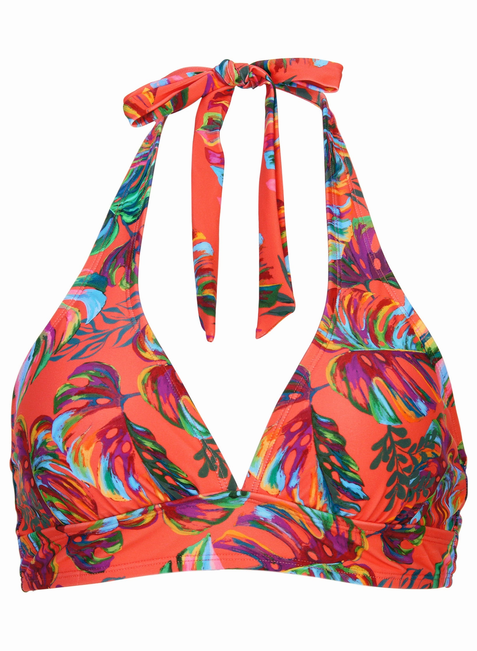 Anguilla Halter Top - Tropical Sunset All-Over