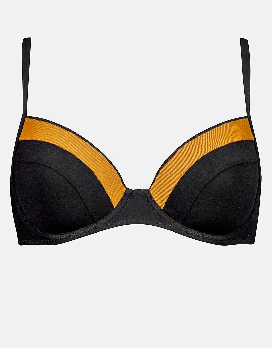 Antagonist Underwired Moulded Bikini Top - Black Caramel