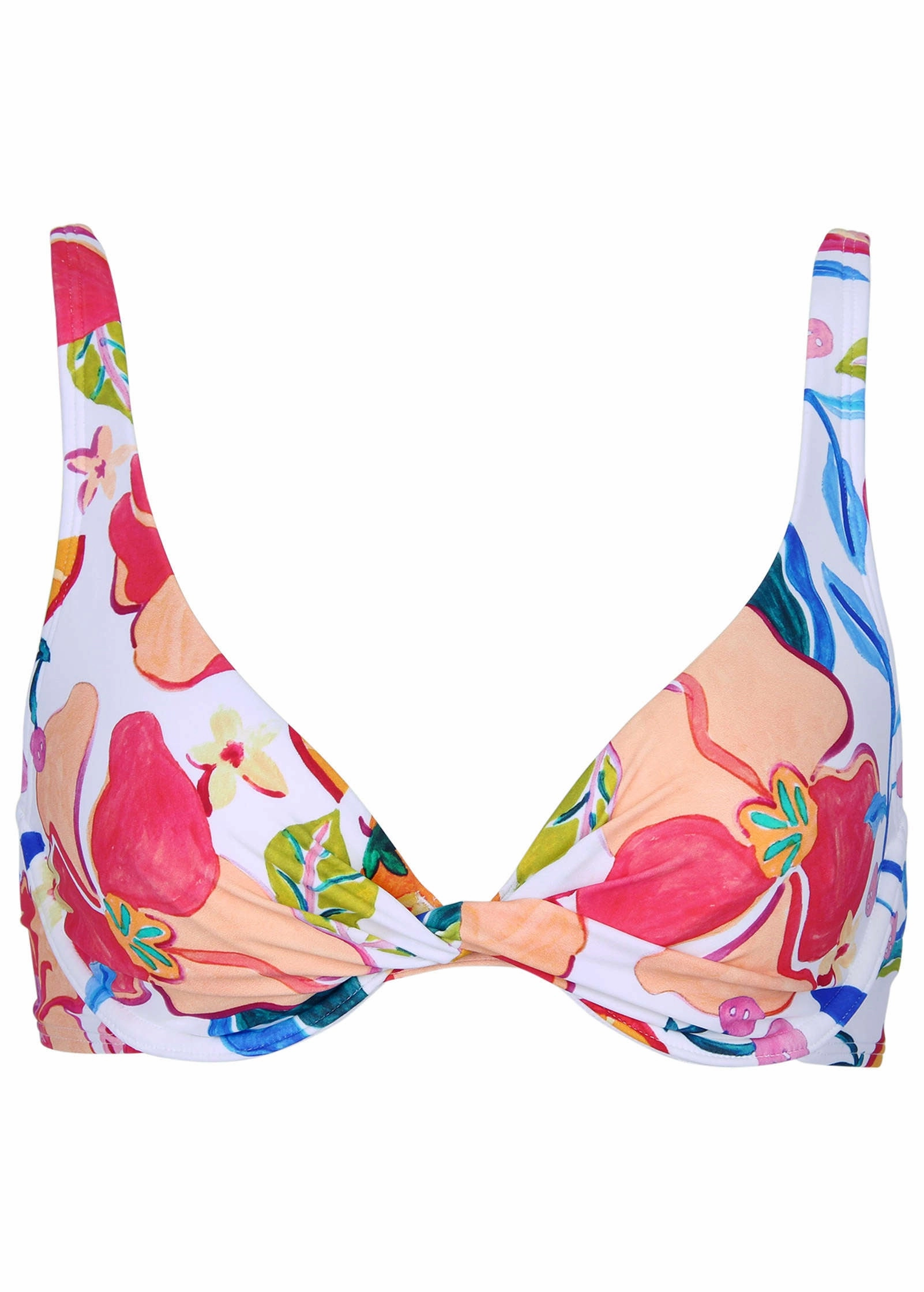 Antigua Twist Underwire Top - Citrus Floral