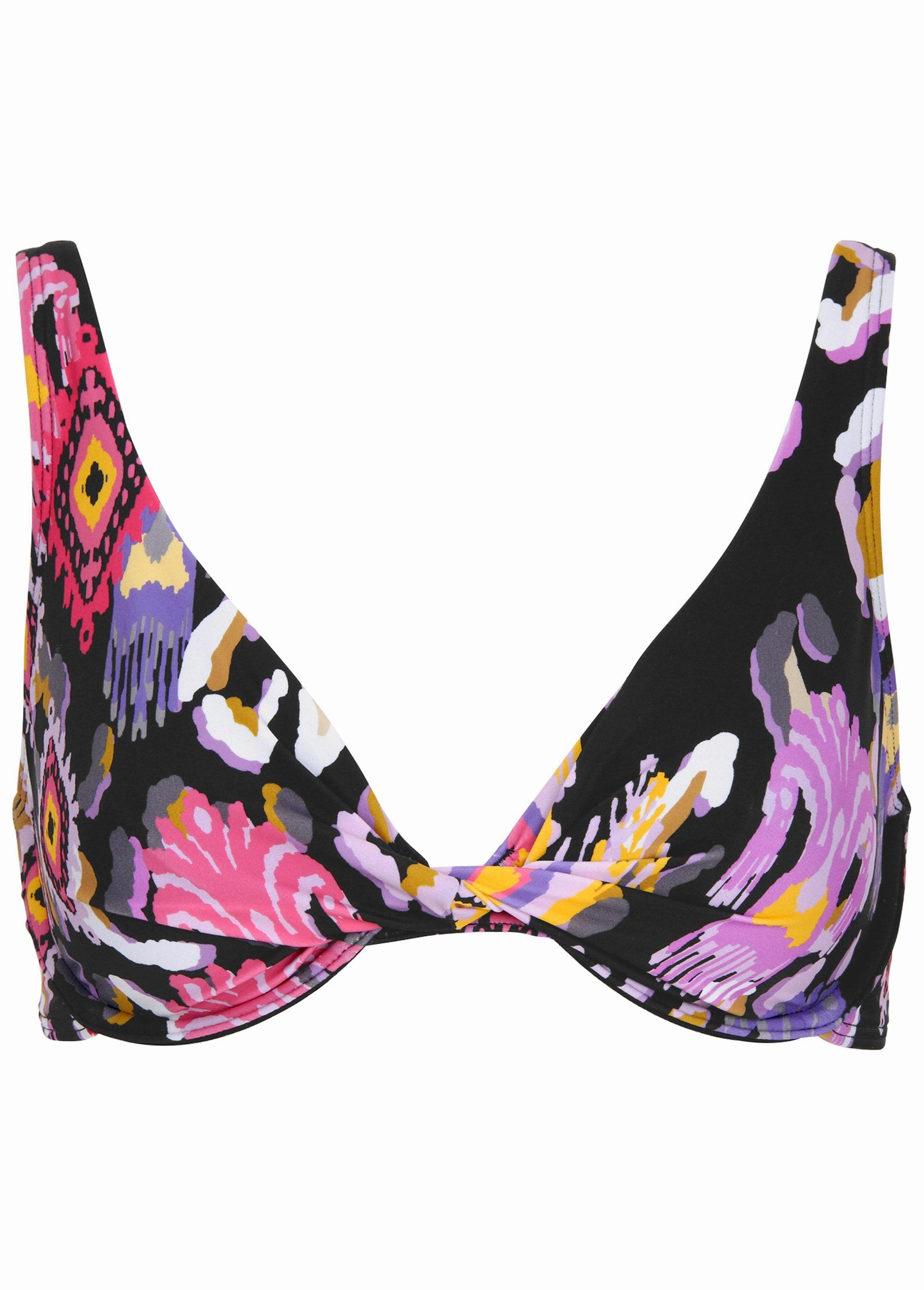 Antigua Twist Underwire Top - Desert Ikat Black
