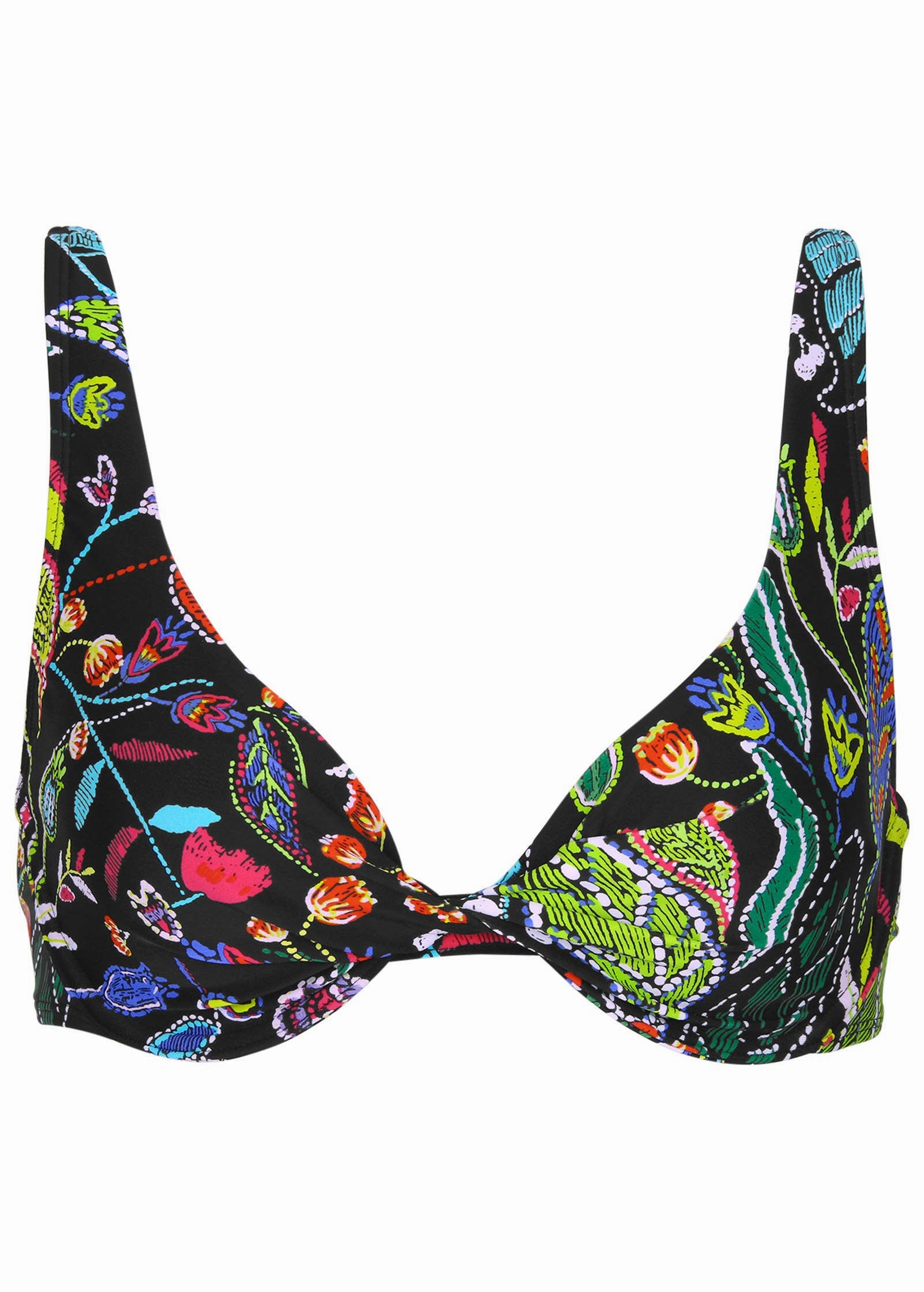 Antigua Twist Underwire Top - Midnight Elegance