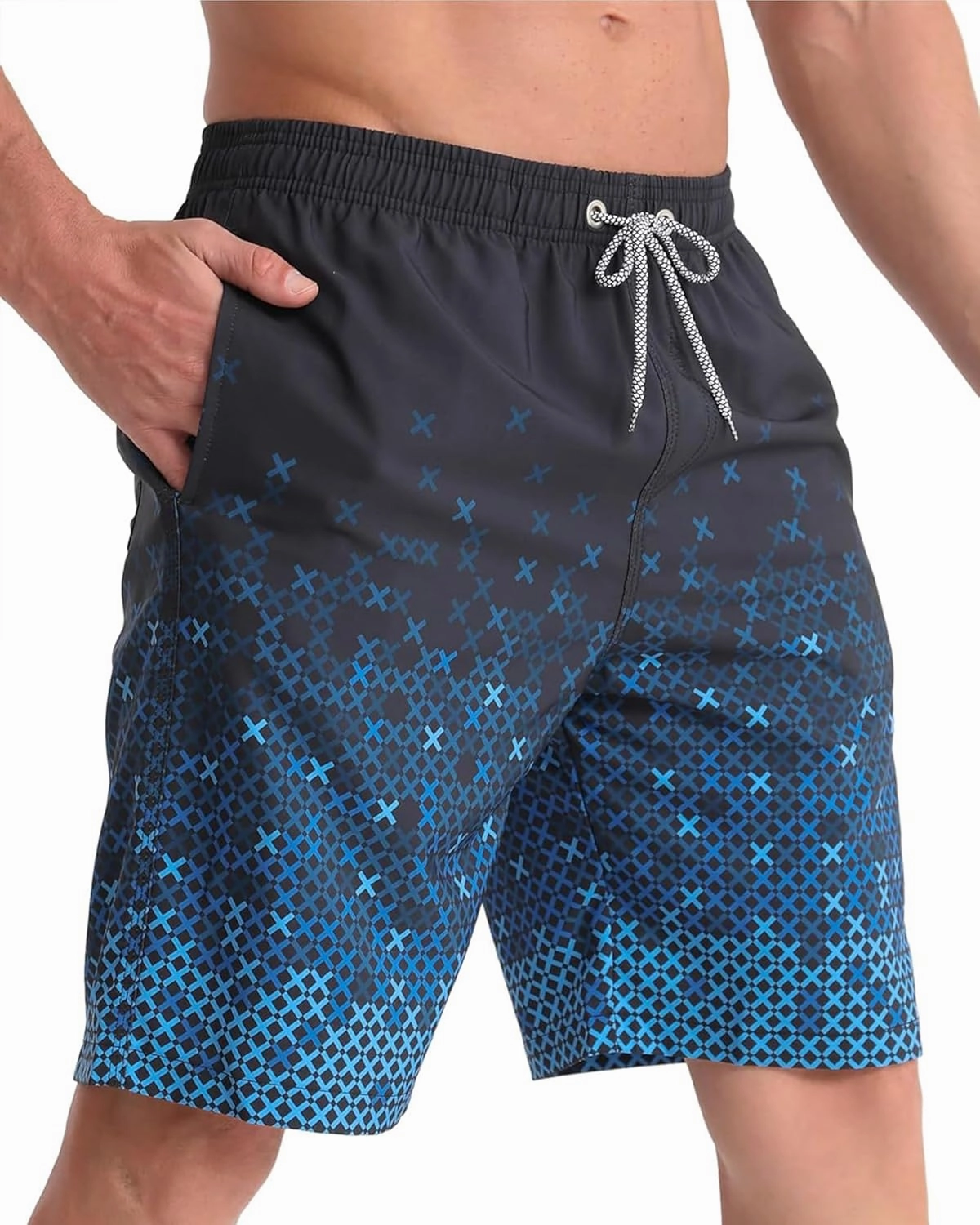 APTRO Men's Swim Trunks 9" Quick Dry Swimsuits Beach Bathing Suits Swim Shorts Mesh Liner