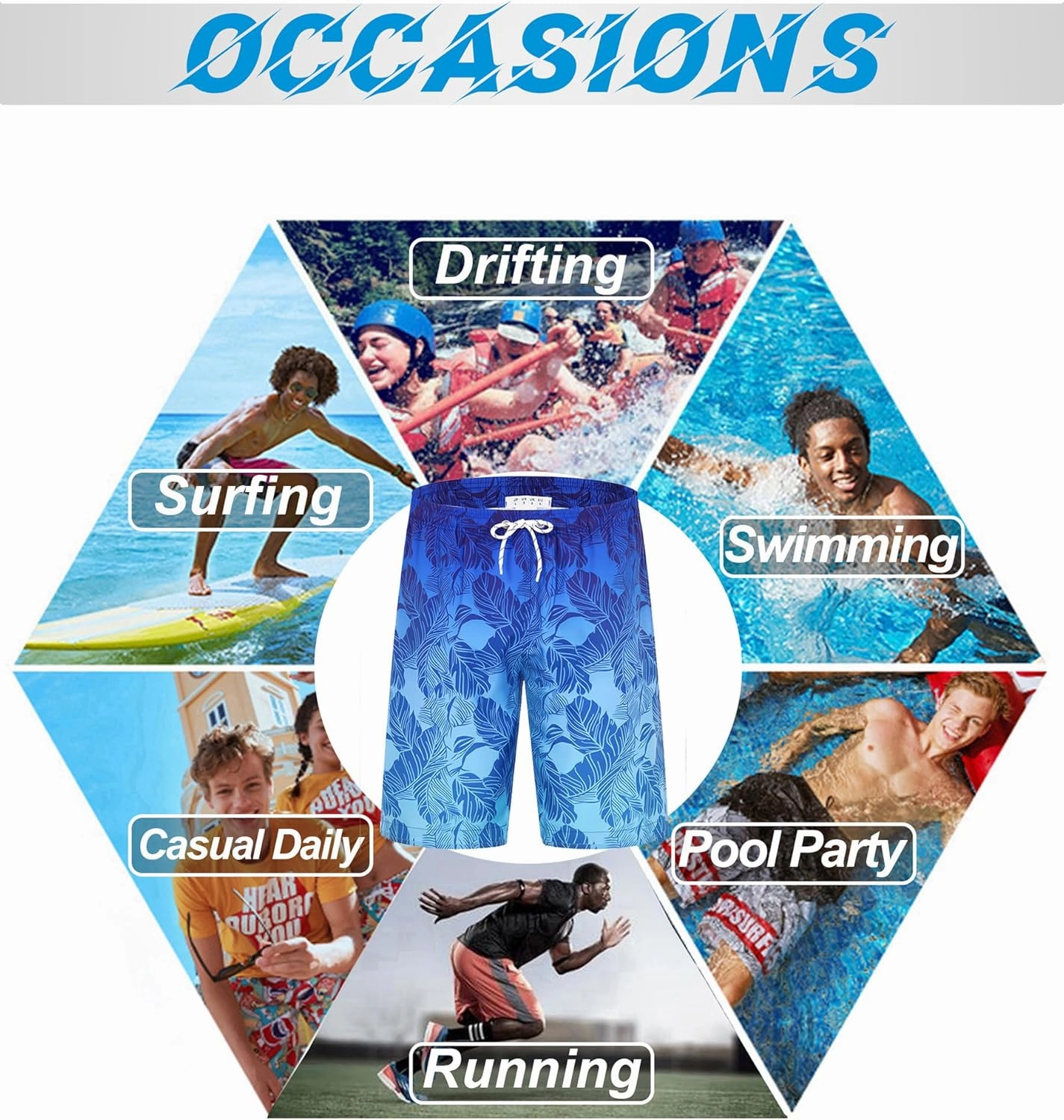 APTRO Men's Swim Trunks 9" Quick Dry Swimsuits Beach Bathing Suits Swim Shorts Mesh Liner
