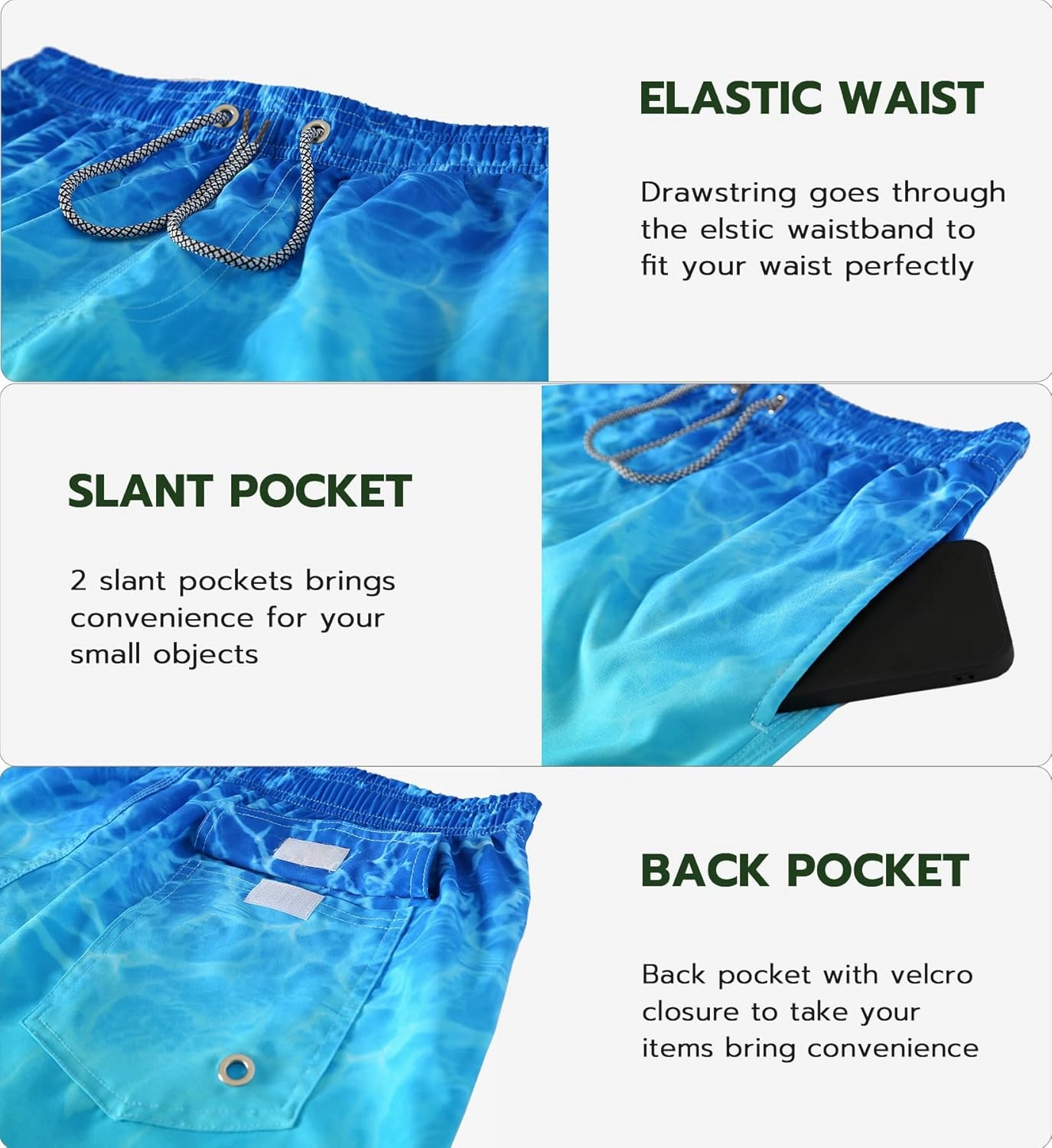 APTRO Men's Swim Trunks 9" Quick Dry Swimsuits Beach Bathing Suits Swim Shorts Mesh Liner