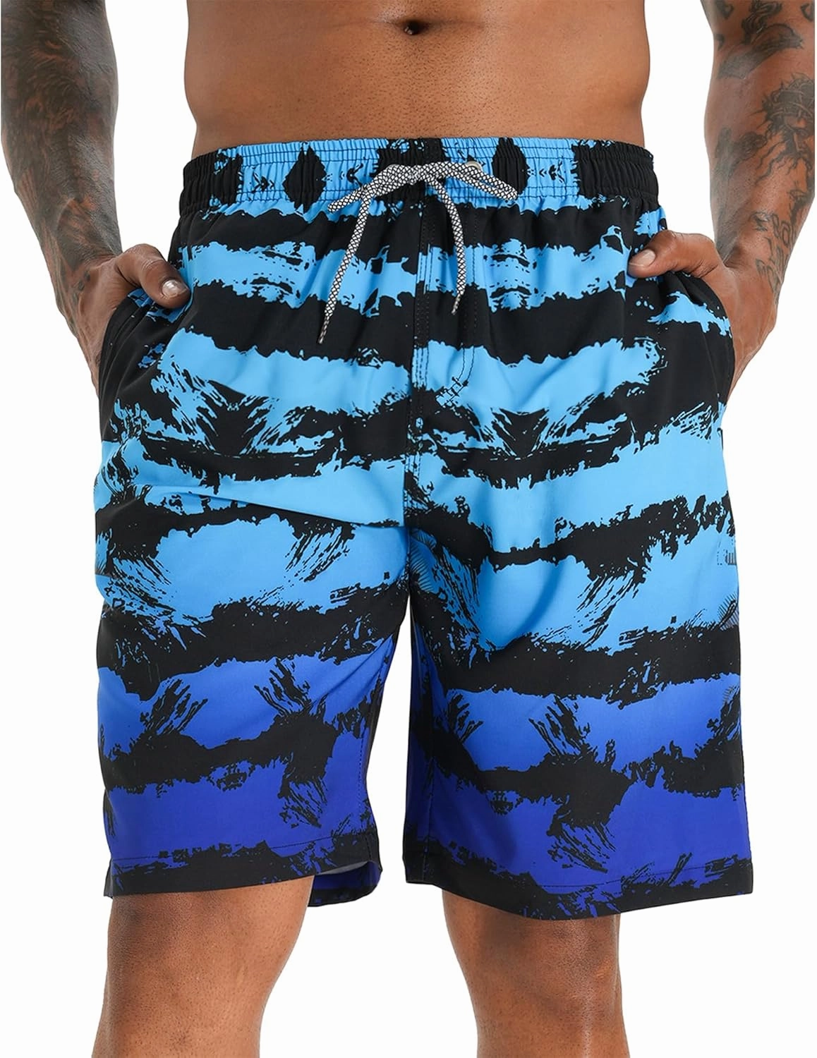 APTRO Men's Swim Trunks 9" Quick Dry Swimsuits Beach Bathing Suits Swim Shorts Mesh Liner
