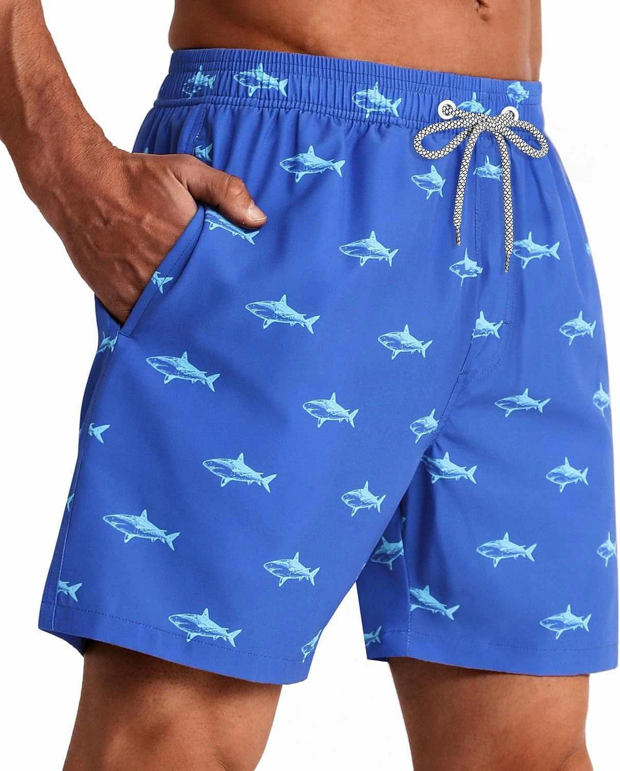 APTRO Men's Swim Trunks with Compression Liner 5 Inch Bathing Suit Beach Swimsuits