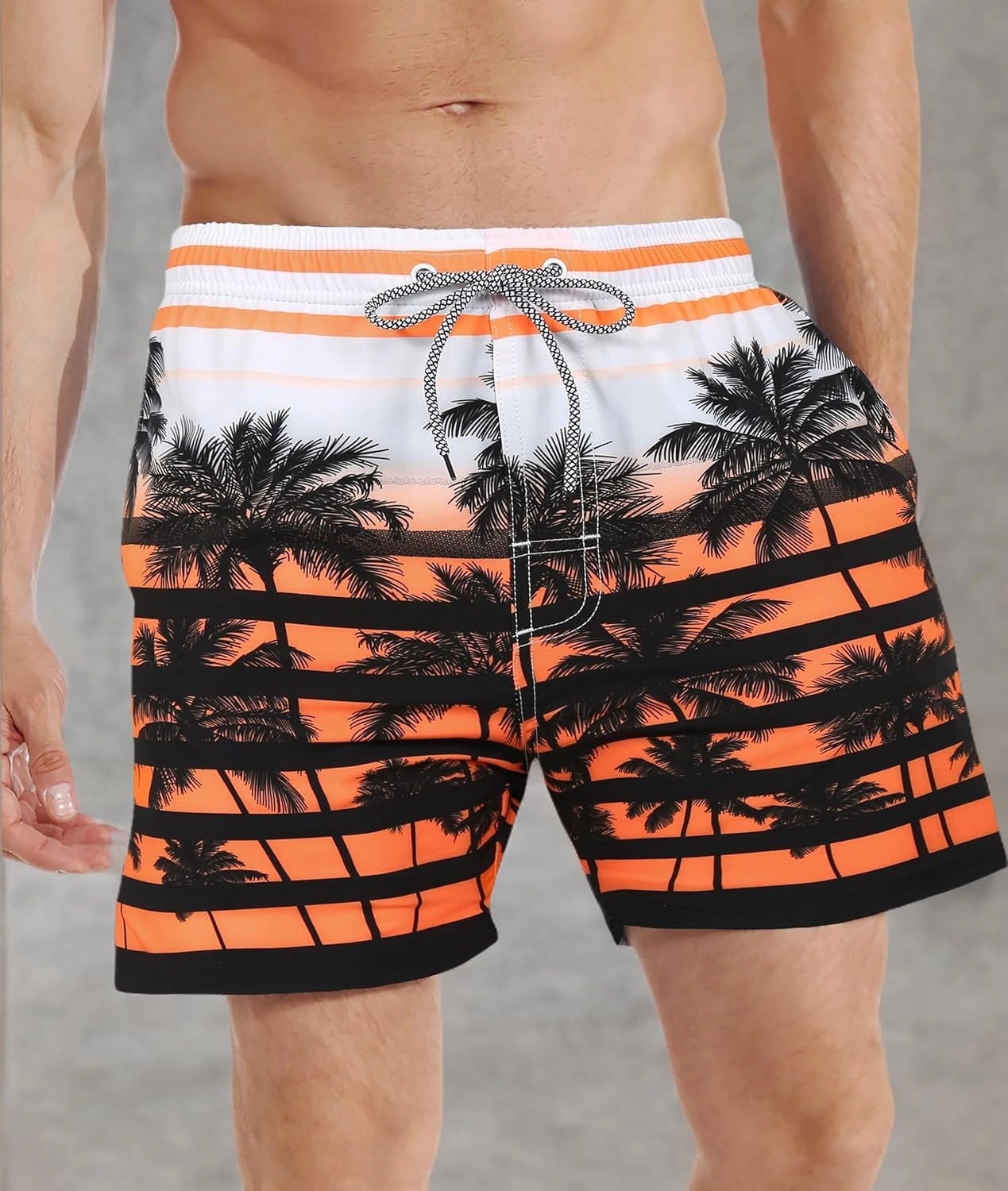 APTRO Men's Swim Trunks with Compression Liner 5 Inch Bathing Suit Beach Swimsuits