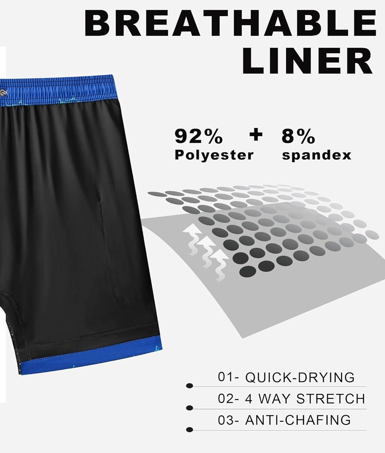APTRO Men's Swim Trunks with Compression Liner 5 Inch Bathing Suit Beach Swimsuits