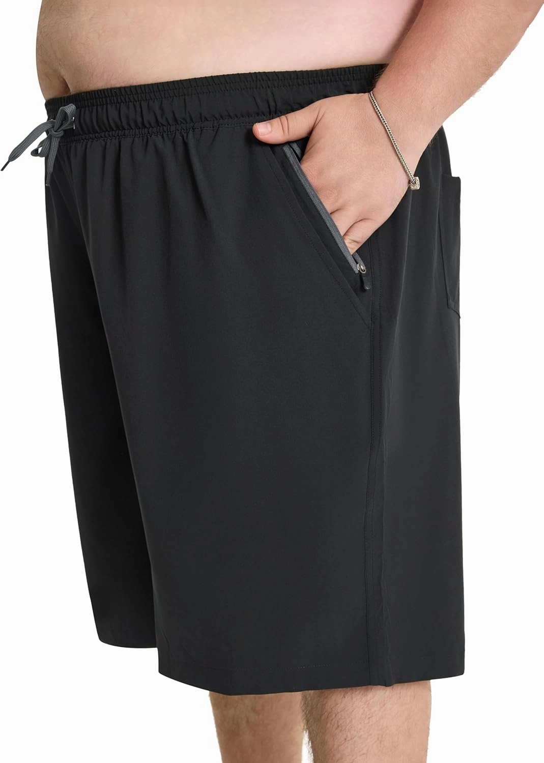 Arcweg Men's Big & Tall Swim Trunks - Quick Dry Board Shorts with Compression Liner & Zipper Pockets (2X-6X)
