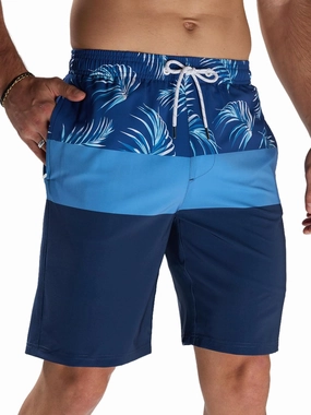Arcweg Mens Swim Trunks with Compression Liner 2 in 1 9" Swimming Trunks Quick Dry Men's Swimwear for Surfing Summer Beach