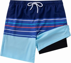 Aueyan Boys Swim Trunks with Compression Liner,Big Boy Bathing Suit Swimwear