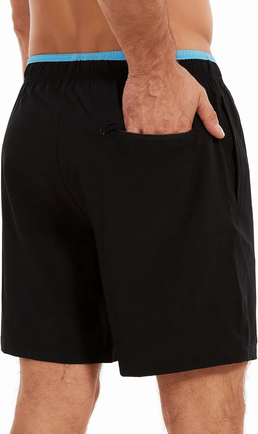 Aueyan Mens Swim Trunks with Compression Liner 7 inch Quick Dry Beach Board Shorts