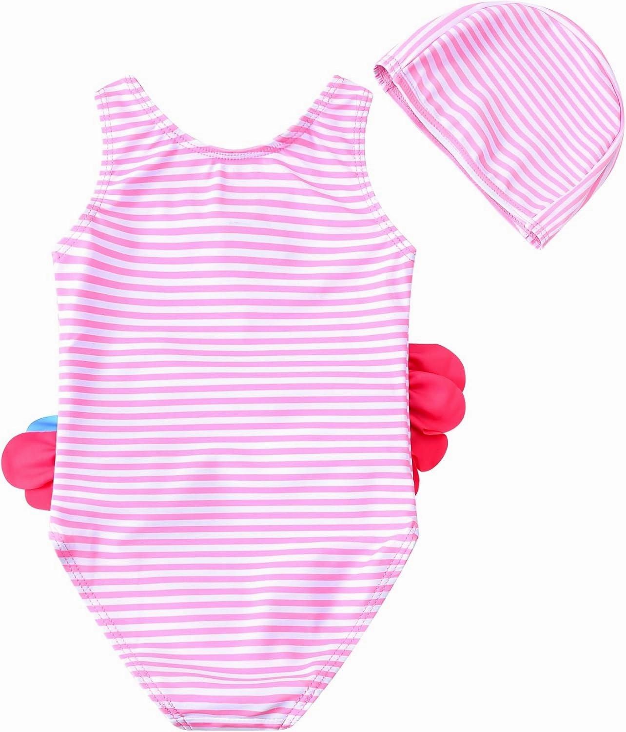 Baby Girl One Piece Swimsuit Swimwear Toddler Kid Flamingo Bikini Bathing Suit Sunsuit Rash Guard 1-5t