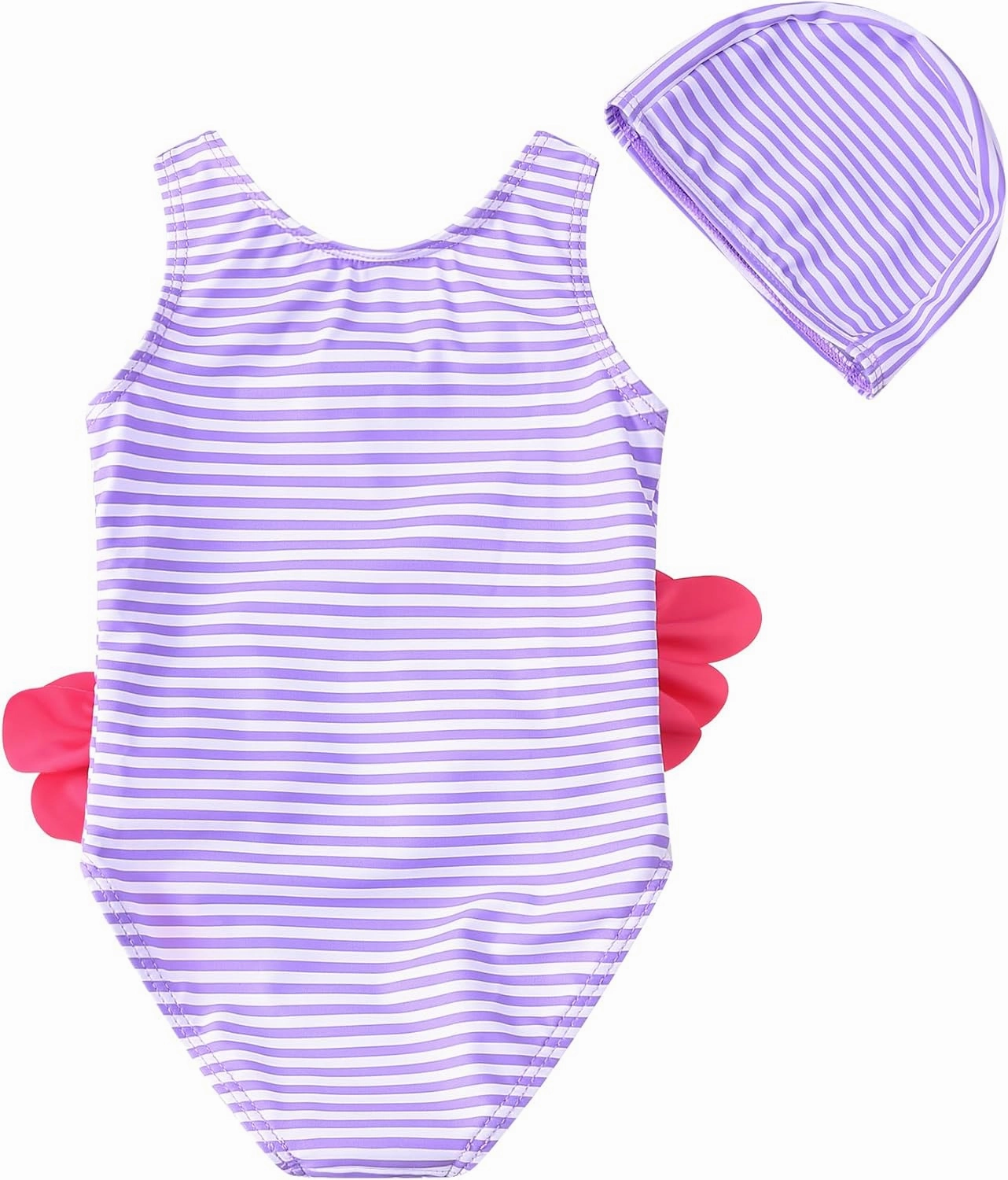 Baby Girl One Piece Swimsuit Swimwear Toddler Kid Flamingo Bikini Bathing Suit Sunsuit Rash Guard 1-5t