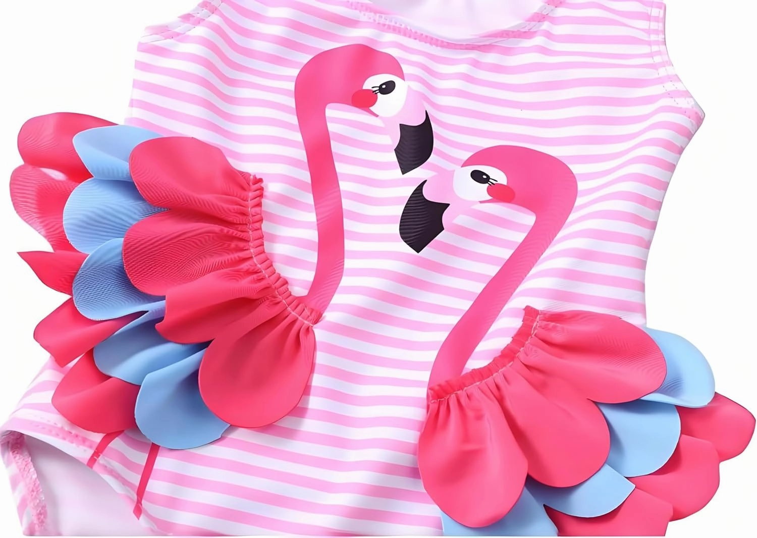 Baby Girl One Piece Swimsuit Swimwear Toddler Kid Flamingo Bikini Bathing Suit Sunsuit Rash Guard 1-5t