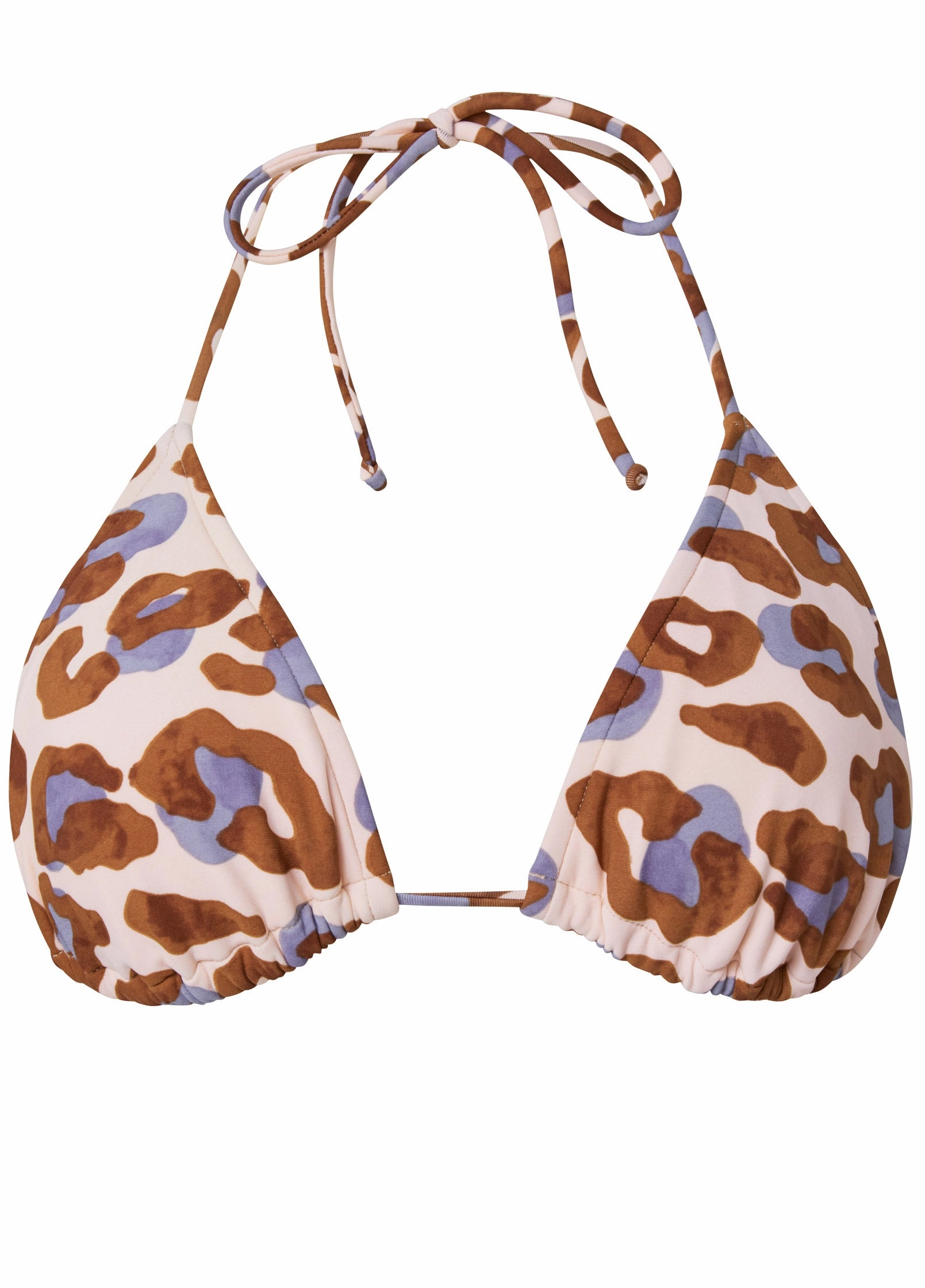 Bahamas Triangle Bikini Top - Spotty Leopard