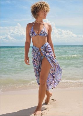 Bahamas Triangle Top - Aztec Patchwork