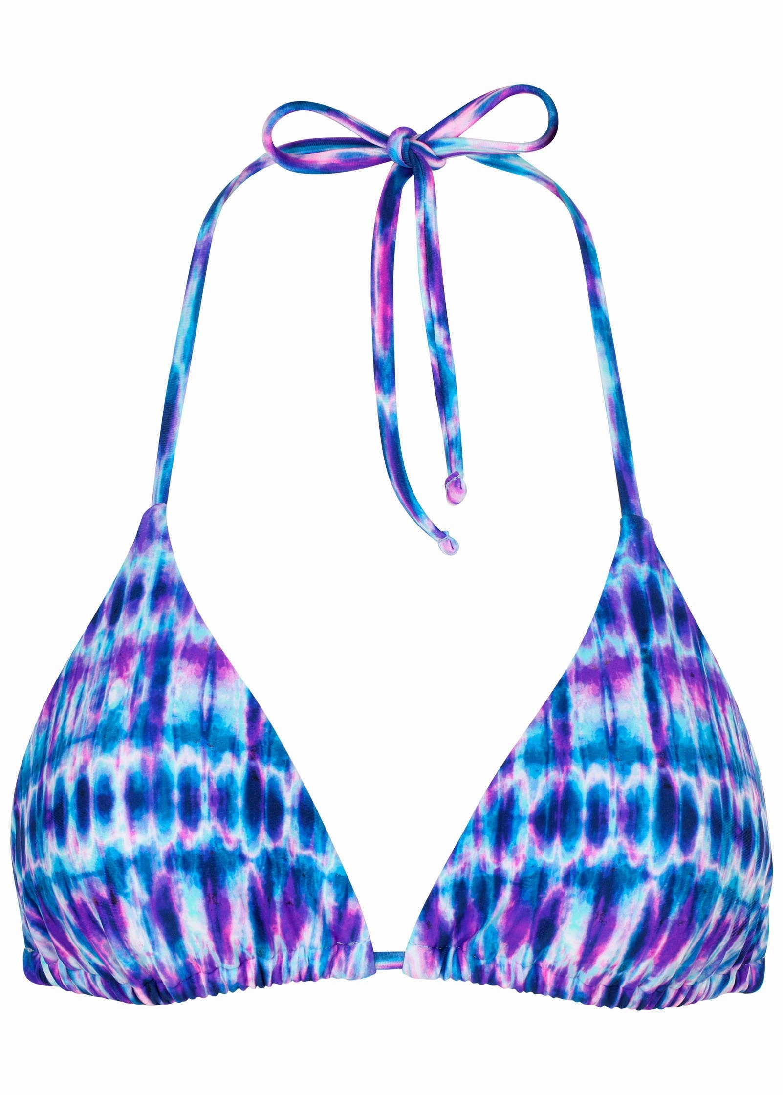Bahamas Triangle Top - Blurred Leopard Stripe