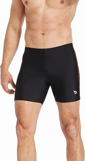 baleaf Men's Athletic Swim Jammers Quick Dry Compression Square Leg Swim Brief Swimsuit